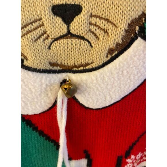 New direction Christmas sweater cats dashing bell small - Picture 2 of 6
